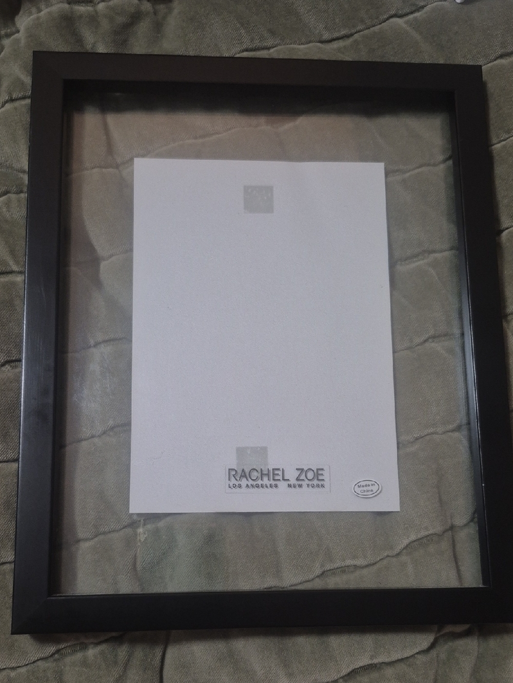 Rachel Zoe Matte Black Picture Frame